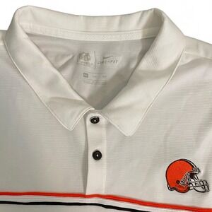 Nike NFL Cleveland Browns Dri-FIT Polo Shirt On‎ Field BROWNS Men's 2XL
